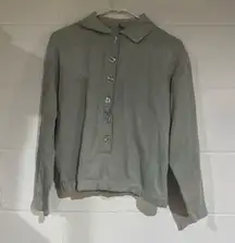 Dressbarn button front collared long sleeve medium