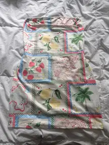 Strapless mini dress