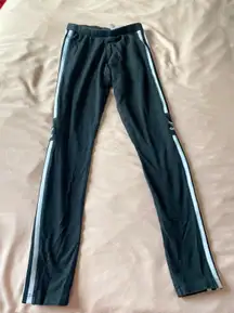 3 Striped Black Leggings