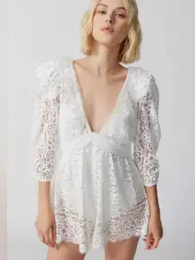 For Love & Lemons Santo Lace Romper