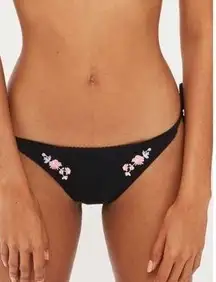 Topshop NWT Tie Side Black Bikini Bottoms, 8