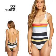 New BILLABONG stripe swimsuit. Small. Retails $85