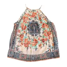 Joie Amarey Silk Halter Top in Garden Rose, Size XS​