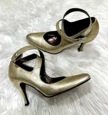 Donald Pliner Couture Deena Mary Jane Leather Pumps Sz 7