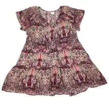 Knox Rose Boho Hippie Dress Large