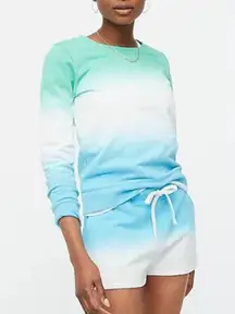 NEW J.Crew Factory Dip Dye Ombre Shorts Blue White XXS