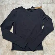 NWT Skims Cotton Jersey Long Sleeve T-Shirt, Size Small