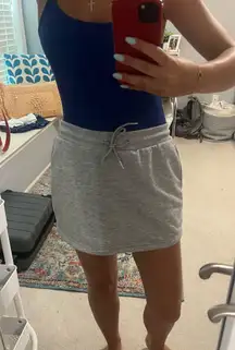 shein mini sweat skirt 