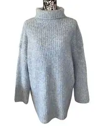 Asos Design Knit High Neck Fluffy Yarn Wool Sweater Workwear Winter Soft Comfort