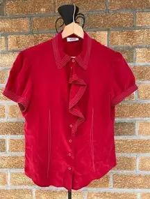 Moschino  cheap and chic silk blouse size 12