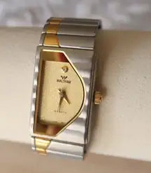 Vintage Waltham Quartz two tone watch