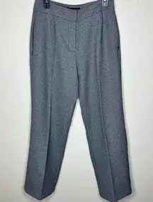 Geoffrey Beene Sport Dress Pants Women 8 Heather Gray High Waist Business Casual