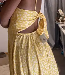 Yellow White Floral Sundress