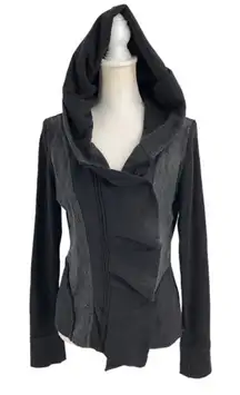 Free People Clementine Hooded Jacket with Lace Inset