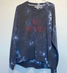 Rae Dunn Miss Independent Tye Dye Crew Neck