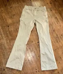 American Eagle tan high rise kick boot 6 normcore pants