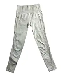 Fabletics Compression‎ Ankle Leggings Women’s XSmall Grey Breathable Mesh NWOT