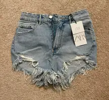 High Waisted Denim Shorts