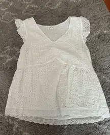 Ultra Pink White Lace Top