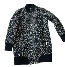 Sam Edelman women’s Leopard Print wool blend jacket size  small