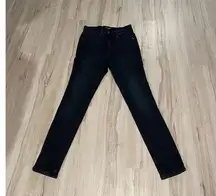 Express high rise stretch denim leggings Women's dark Jeans 0S