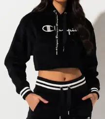 Corduroy Cropped Hoodie