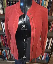 Anthropologie Saturday Sunday orange lightweight romantic XS jacket