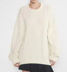 ARITZIA Sunday Best Oversized Peggy Sweater In Whisper White