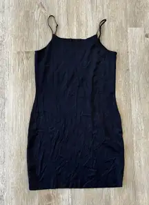 Womens  Black Slip Dress - 2XL