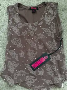 Rock n roll denim tank top