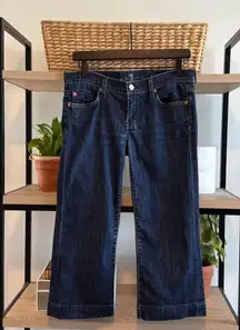 7 For All Mankind Mid-Rise Dojo Crop Jeans, 28