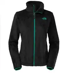 The North Face Boundary tri climate fleece black & teal zip up jacket