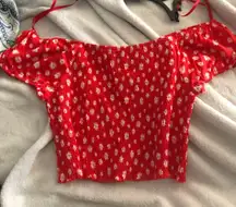 Floral Of The Shoulder Top