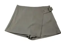 PrettyLittleThing Gray Skort-Style‎ Shorts with Asymmetrical Wrap