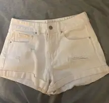 Bullhead White Jean Shorts