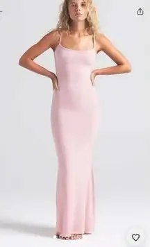 Skims soft lounge long slip dress in morganite