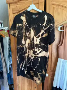 ASOS oversized hand bleached tshirt dress