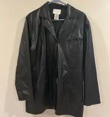 90s leather jacket