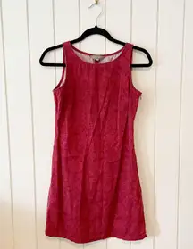 J Crew Vintage Red Floral Dress