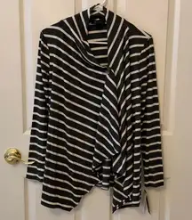 AB Studio striped cardi wrap