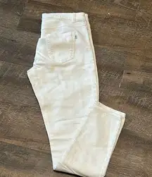 Juicy Couture White Denim Skinny Jeans Size Size 4 Skinny leg