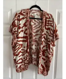 Rachel Zoe Womens Small Linen Blend‎ Kimono Boho Festival