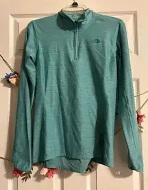 The North Face Teal Athletic Quarter Zip