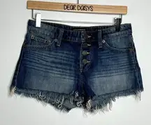 Lucky Brand  Cut Off Button Fly Denim Shorts