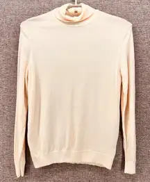 Uniqlo Womens Turtleneck Sweater Size L Elevated Basic Knit Warm‎ Wool Washable