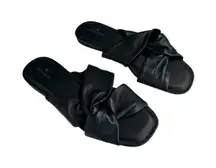 CASLON CANARI LEATHER SLIDE SANDALS BLACK SIZE 8.5 New