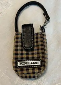 Small Plaid Longaberger Homestead Case with strap