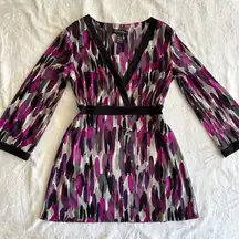 Vintage Y2K Purple Wrap Mesh Top