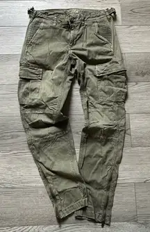 Y2K 2000’s American eagle zip ankle cargo pants
