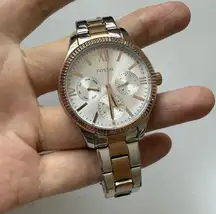 Fossil Rye Women’s Gold Silver Two Tone Multifunctional Watch